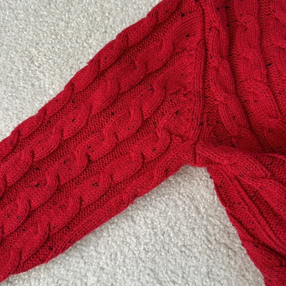Gymboree Boys’ Red Cableknit Cardigan